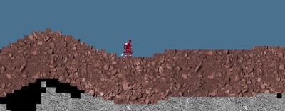 Robot character walking around